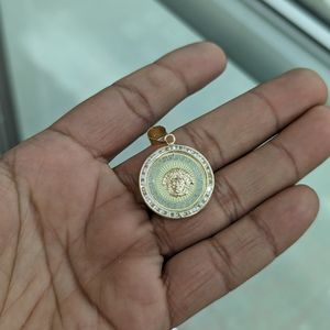 10kt Real Gold Round Pendant